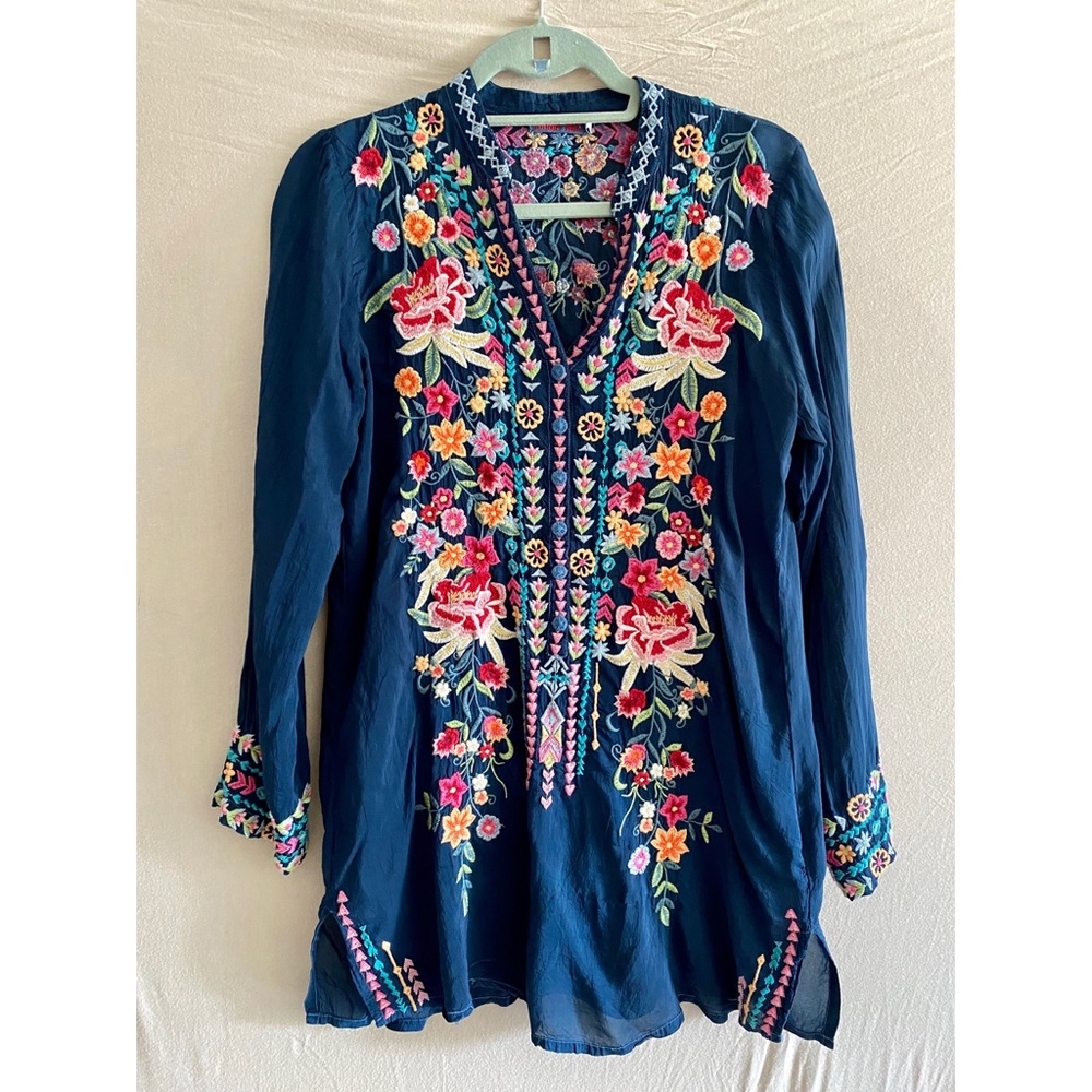 Johnny Was Embroidered Tunic